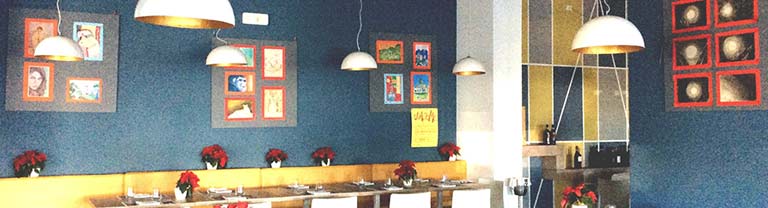 mostra nel ristorante
