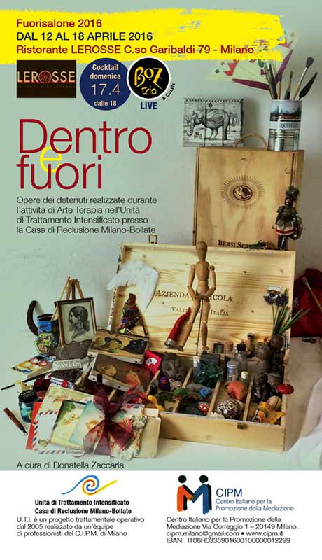 Locandina mostra Dentro e fuori - Bollate, Milano